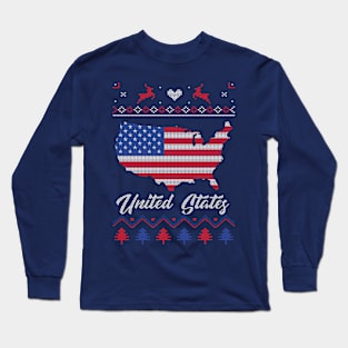 Christmas in United States Long Sleeve T-Shirt